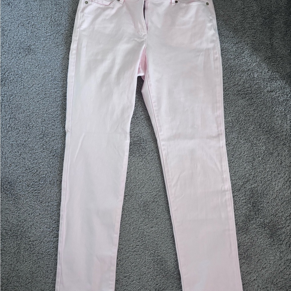 Light Pink Straight-Leg Jeans
